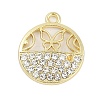 Alloy Micro Pave Rhinestone Pendants FIND-K020-18G-1