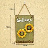 Flower Welcome Door Summer Hanger Door Sign PW-WGD5B05-04-1