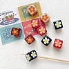 Winter Theme Printed Opaque Acrylic Beads OACR-U008-01B-03-1