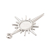 Rack Plating Brass Pendant Cabochon Settings LS-KK-E067-29P-3