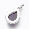 Natural Agate Pendants G-L512-C27-3