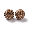 Polymer Clay Rhinestone Beads RB-K050-10mm-C27-4