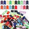  108Pcs 18 Colors Nylon Cord End Clips KY-NB0001-63-1