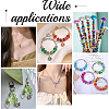 100Pcs Printed Transparent Resin European Beads RESI-PA0001-18A-6