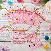 50Pcs Heart Printed Organza Bags OP-TADJ0001-01B-4