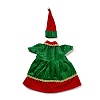 Christmas Clothes Felt Cloth & Iron Wine Bottle Cover Decoration DJEW-K027-02D-2