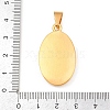 304 Stainless Steel with Rhinestone Pendants Hand Polished STAS-Z171-24G-02-3