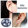 Boutigem 60 Sets 6 Style Crown & Cross & Swan & Vortex Transparent Resin Stud Earrings for Women EJEW-BG0001-02-18