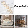Natural Solid Wood Carved Onlay Applique Craft WOOD-FH0001-30-5
