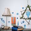 MAYJOYDIY US 1 Set Hanukkah PET Hollow Out Drawing Painting Stencils DIY-MA0002-19A-7