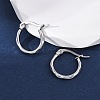 304 Stainless Steel Hoop Earrings EJEW-D195-M-5