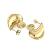 Ion Plating(IP) 304 Stainless Steel Stud Earrings for Women EJEW-K281-29G-2