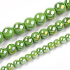 Electroplate Opaque Glass Beads Strands LS-GLAA-T032-P4mm-AB06-4
