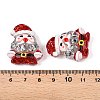 Christmas Theme Transparent Epoxy Resin Decoden Cabochons CRES-T025-01D-3