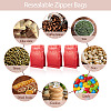 10Pcs BOPP and Aluminized PET and PE Resealable Coffee Zipper Bags with Valve ABAG-TA0001-93B-8
