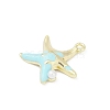 Alloy Enamel Pendants PALLOY-R151-42G-01-2