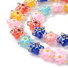 Handmade Lampwork Beads Strands X1-LAMP-F029-03F-3