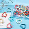 SUNNYCLUE 48pcs 8 Color Acrylic Linking Ring OACR-SC0001-08-4