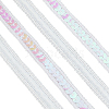 Sparkle Polyester Lace Ribbons OCOR-WH0090-67B-1