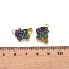 Carnival/Mardi Gras Theme Alloy Enamel & Glitter Powder Pendants ENAM-T020-53I-RS-3