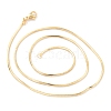 Brass Snake Chain Necklaces NJEW-I247-03G-2