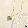 Women's Brass Enamel Necklaces FS-WG2EC7F-03-1