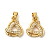 Brass Cubic Zirconia Pendant KK-K273-03-2