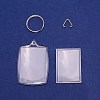 Plastic Badge Holder Keychain AJEW-WH0274-08P-3