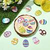 50Pcs 2-Hole Wood Buttons BUTT-CJC0004-02-6