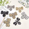 Fingerinspire Rhinestones Sew on/Iron on Patches DIY-FG0001-38-7