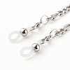 304 Stainless Steel Figaro Chains Eyeglasses Chains AJEW-EH00348-6