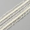 Chinlon Elastic Pleated Lace Trim EW-WH0013-27C-1