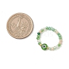 Handmade Evil Eye Lampwork with Glass Finger Rings for Women RJEW-JR00939-4