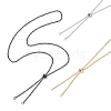 3Pcs 3 Colors Adjustable Stainless Steel Cable Chain Slider Necklace Making AJEW-JB01228-1