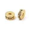 Rack Plating Brass Micro Pave Cubic Zirconia Beads KK-F879-15G-01-1