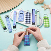 Biyun 12Pcs 12 Style Polyester Pendant Keychains KEYC-BY0001-02-5