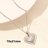 Stainless Steel Heart-Shaped Necklace Jewelry Luxury DIY Accessories Vacuum Plating ZC7092-7-1