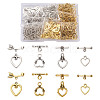 Tibetan Style Alloy Toggle Clasps PALLOY-TA0001-89-RS-14