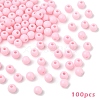 100Pcs Opaque Acrylic Beads MACR-YW0003-84H-1