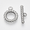 Tarnish Resistant 304 Stainless Steel Toggle Clasps STAS-N087-04-1