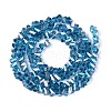 Electroplate Transparent Glass Beads Strands GLAA-N021-4mm-28-3
