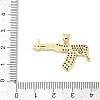 Brass Micro Pave Cubic Zirconia Pendants KK-U058-59B-G-3