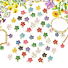 50Pcs 10 Colors Alloy Enamel Pendants ENAM-CJ0003-68-3