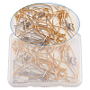 Brass Stud Earring Findings KK-TA0007-75-11