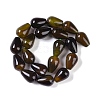 Natural Green Agate(Dyed & Heated) Beads Strands G-P521-D01-01A-4