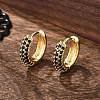 Brass Micro Pave Cubic Zirconia Huggie Hoop Earrings EJEW-R144-004A-NF-5