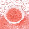 6/0 Inside Colours Transparent Glass Seed Beads SEED-T007-07H-1