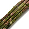 Natural Unakite Beads Strands G-D464-21-1