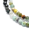 Natural Chrysocolla and Lapis Lazuli Beads Strands G-P457-A01-08-2