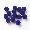 Flocky Acrylic Beads OACR-L011-D-20-1